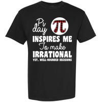 Pi Inspires Me Funny Pi Day 3.14 Garment-Dyed Heavyweight T-Shirt