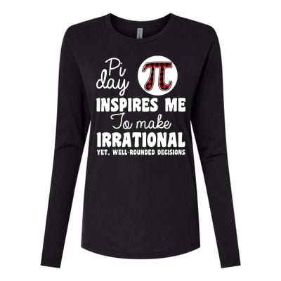 Pi Inspires Me Funny Pi Day 3.14 Womens Cotton Relaxed Long Sleeve T-Shirt