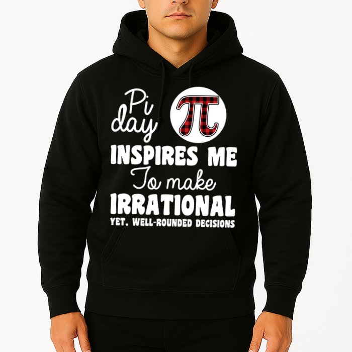 Pi Inspires Me Funny Pi Day 3.14 Hoodie