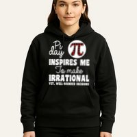Pi Inspires Me Funny Pi Day 3.14 Hoodie