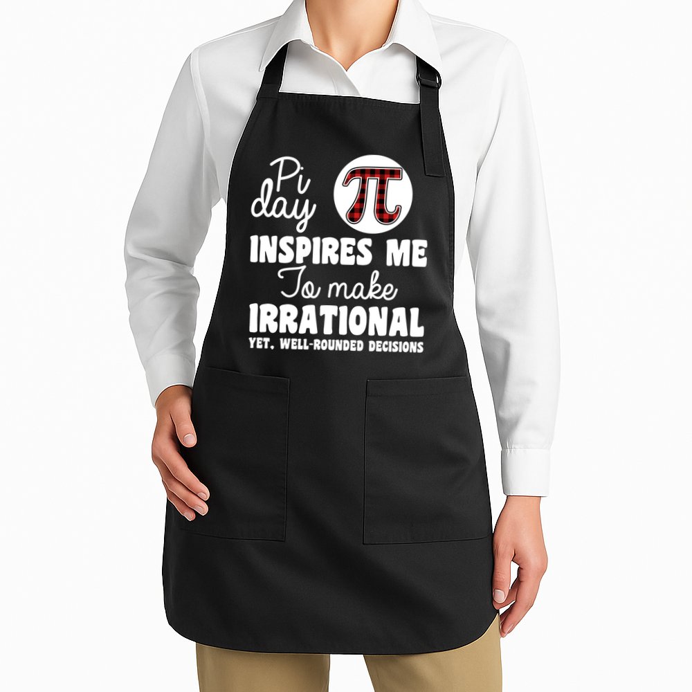 Pi Inspires Me Funny Pi Day 3.14 Apron