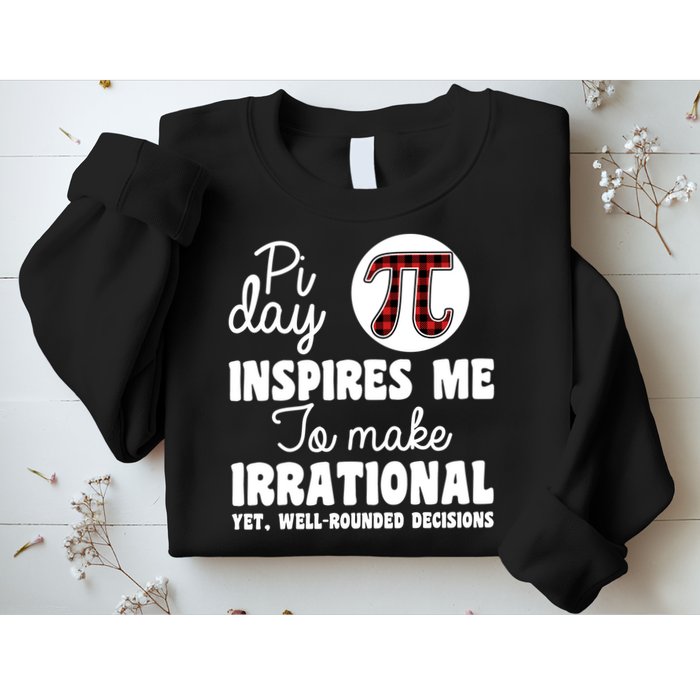 Pi Inspires Me Funny Pi Day 3.14 Sweatshirt