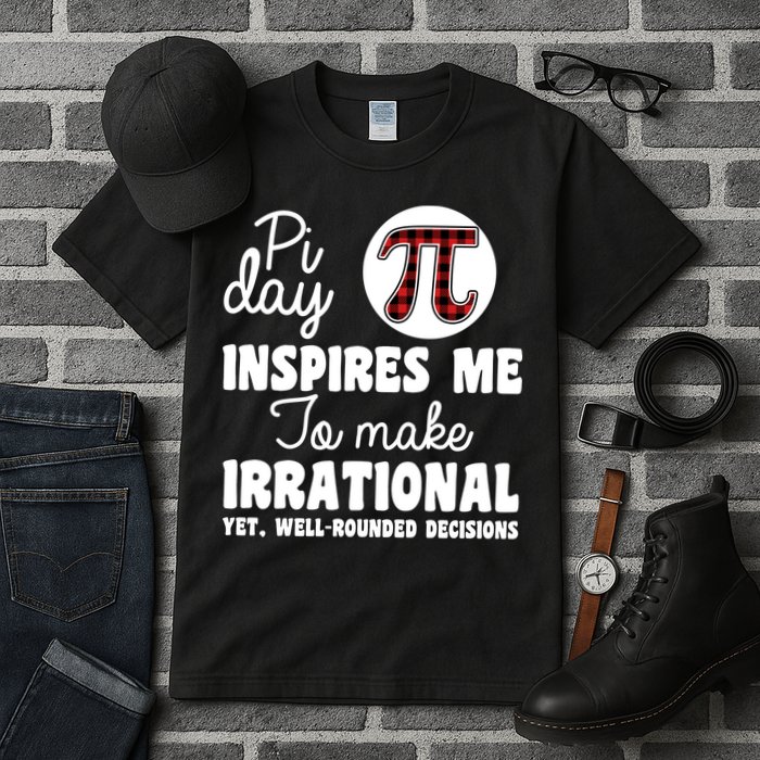 Pi Inspires Me Funny Pi Day 3.14 Tall T-Shirt