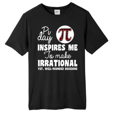 Pi Inspires Me Funny Pi Day 3.14 Tall Fusion ChromaSoft Performance T-Shirt