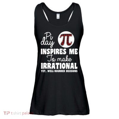 Pi Inspires Me Funny Pi Day 3.14 Ladies Essential Flowy Tank