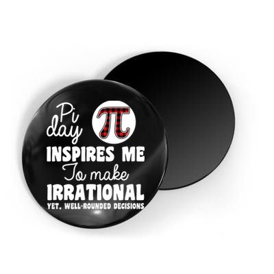 Pi Inspires Me Funny Pi Day 3.14 Magnet