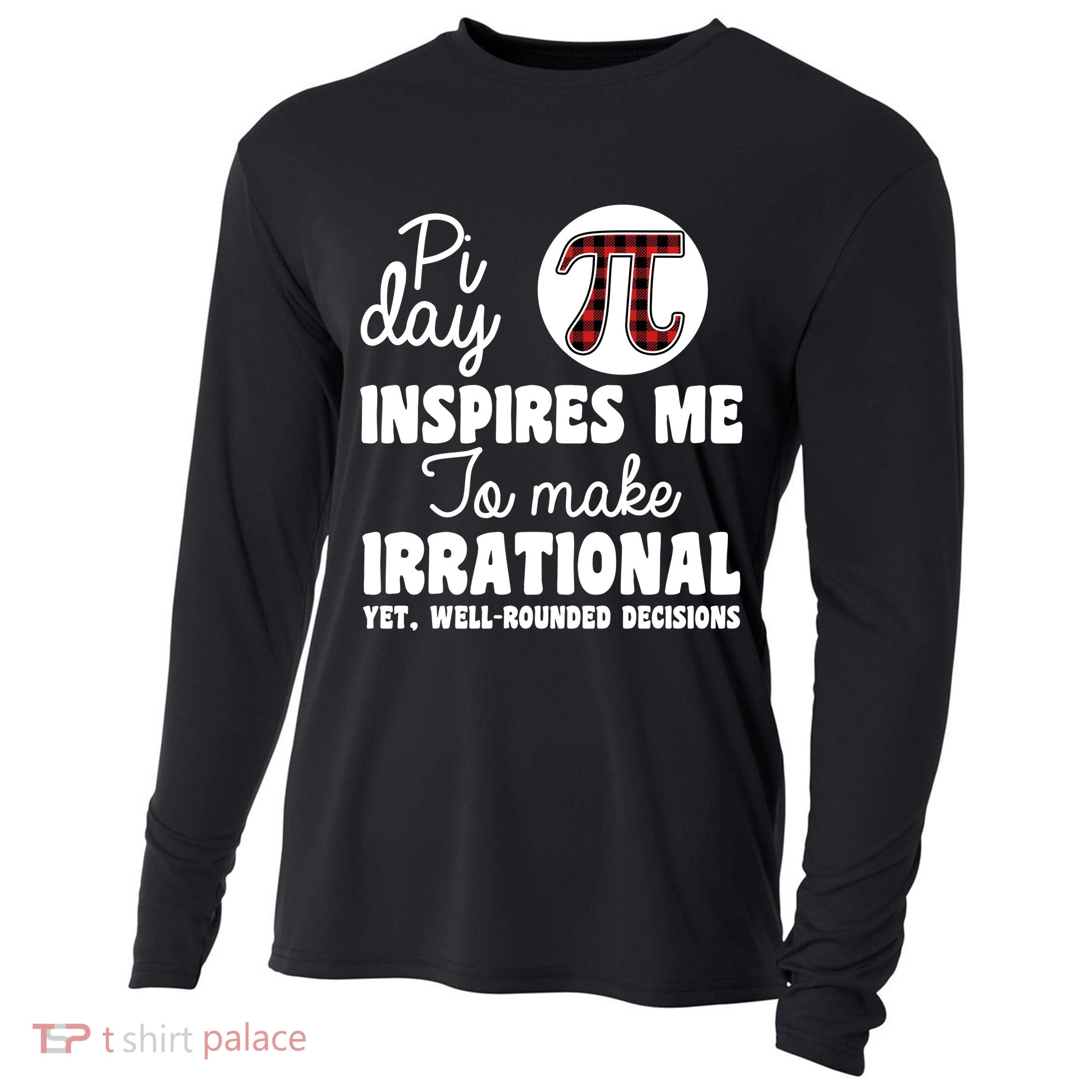 Pi Inspires Me Funny Pi Day 3.14 Cooling Performance Long Sleeve Crew
