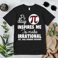 Pi Inspires Me Funny Pi Day 3.14 Premium T-Shirt