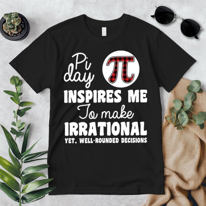 Pi Inspires Me Funny Pi Day 3.14 Premium T-Shirt