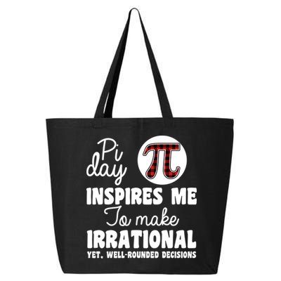 Pi Inspires Me Funny Pi Day 3.14 25L Jumbo Tote