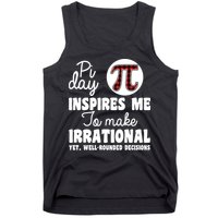 Pi Inspires Me Funny Pi Day 3.14 Tank Top