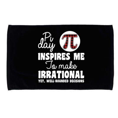 Pi Inspires Me Funny Pi Day 3.14 Microfiber Hand Towel