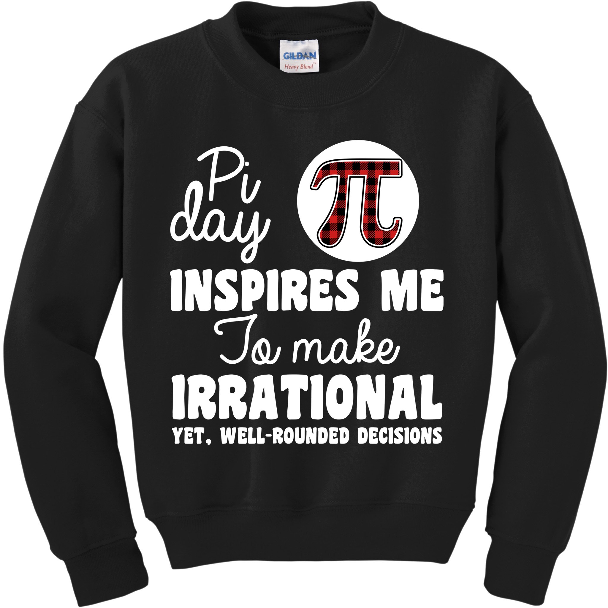 Pi Inspires Me Funny Pi Day 3.14 Kids Sweatshirt