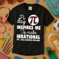 Pi Inspires Me Funny Pi Day 3.14 Kids T-Shirt