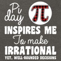 Pi Inspires Me Funny Pi Day 3.14 Cotton Canvas Backpack