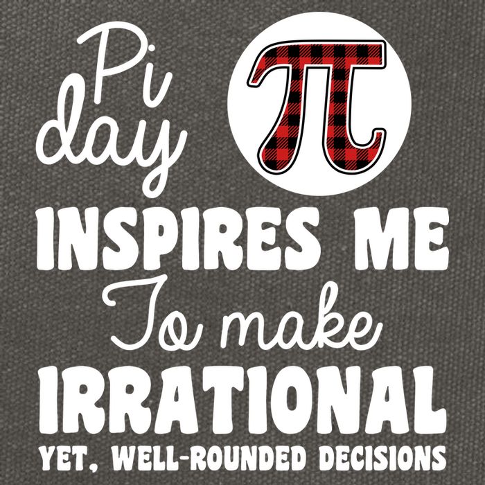 Pi Inspires Me Funny Pi Day 3.14 Cotton Canvas Backpack