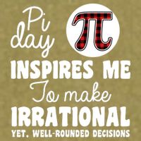 Pi Inspires Me Funny Pi Day 3.14 Garment-Dyed Women's Muscle Tee