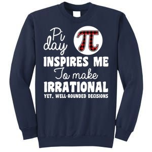 Pi Inspires Me Funny Pi Day 3.14 Sweatshirt