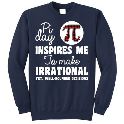 Pi Inspires Me Funny Pi Day 3.14 Sweatshirt