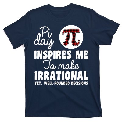 Pi Inspires Me Funny Pi Day 3.14 T-Shirt