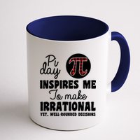 Pi Inspires Me Funny Pi Day 3.14 Coffee Mug