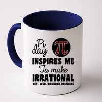 Pi Inspires Me Funny Pi Day 3.14 Coffee Mug