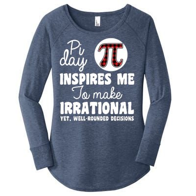 Pi Inspires Me Funny Pi Day 3.14 Women's Perfect Tri Tunic Long Sleeve Shirt