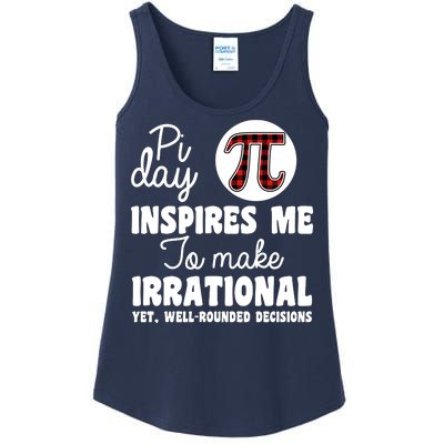 Pi Inspires Me Funny Pi Day 3.14 Ladies Essential Tank