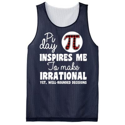 Pi Inspires Me Funny Pi Day 3.14 Mesh Reversible Basketball Jersey Tank