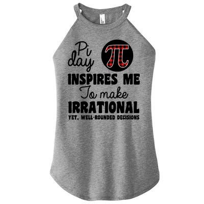 Pi Inspires Me Funny Pi Day 3.14 Women's Perfect Tri Rocker Tank