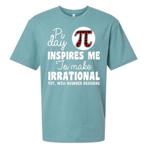 Pi Inspires Me Funny Pi Day 3.14 Sueded Cloud Jersey T-Shirt