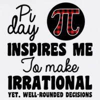 Pi Inspires Me Funny Pi Day 3.14 Garment-Dyed Sweatshirt