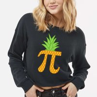 Pi-neapple Cropped Pullover Crew
