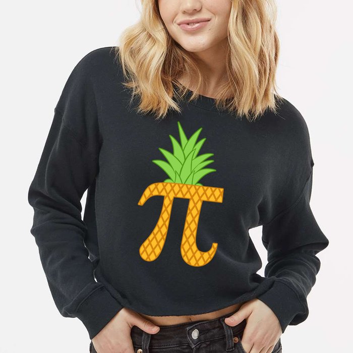Pi-neapple Cropped Pullover Crew
