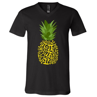 Pi-neapple Pi Day V-Neck T-Shirt