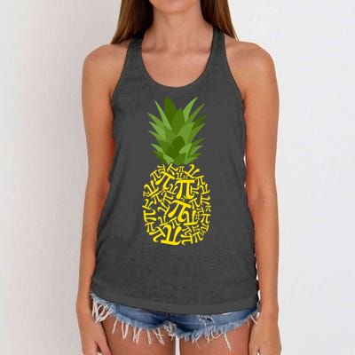 Pi-neapple Pi Day Women's Knotted Racerback Tank