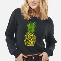 Pi-neapple Pi Day Cropped Pullover Crew