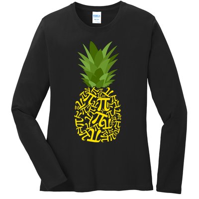 Pi-neapple Pi Day Ladies Long Sleeve Shirt