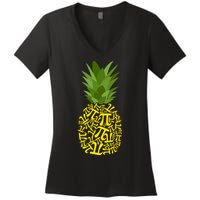 Pi-neapple Pi Day Women's V-Neck T-Shirt