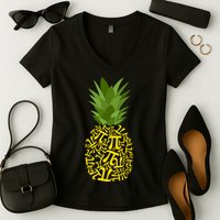 Pi-neapple Pi Day Women's V-Neck T-Shirt