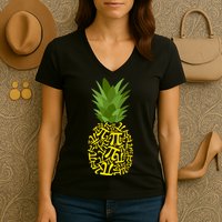 Pi-neapple Pi Day Women's V-Neck T-Shirt
