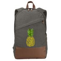 Pi-neapple Pi Day Cotton Canvas Backpack