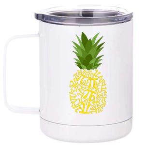 Pi-neapple Pi Day 12 oz Stainless Steel Tumbler Cup