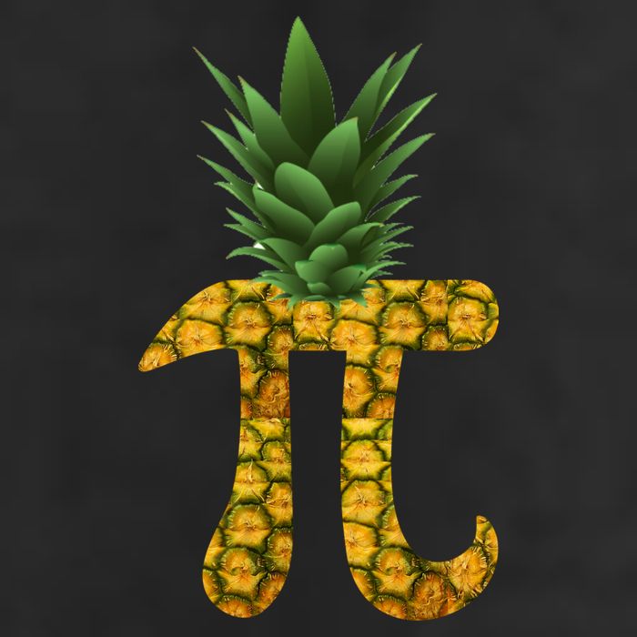 Pi-neapple Pineapple Pi Day 7 Panel Mesh Trucker Snapback Hat
