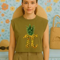 Pi-neapple Pineapple Pi Day Garment-Dyed Women's Muscle Tee
