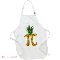 Pi-neapple Pineapple Pi Day Full-Length Apron With Pockets