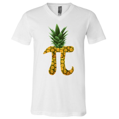 Pi-neapple Pineapple Pi Day V-Neck T-Shirt