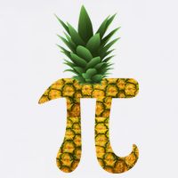 Pi-neapple Pineapple Pi Day Button