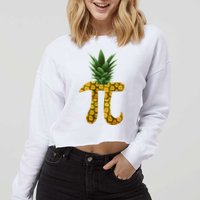 Pi-neapple Pineapple Pi Day Cropped Pullover Crew