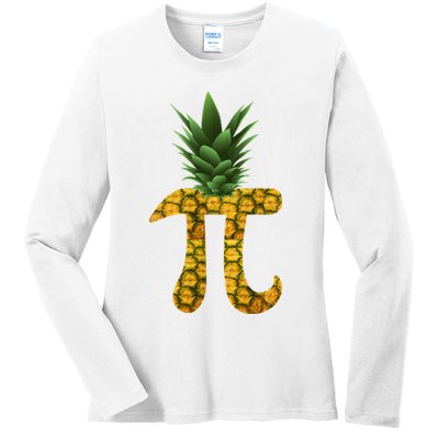 Pi-neapple Pineapple Pi Day Ladies Long Sleeve Shirt